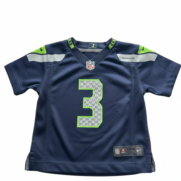 Seattle Seahawks Jersey Toddler Nike On Field Fan #3 NFL Football Blue SIZE 18M - Picture 1 of 3